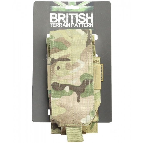 Single Original Style Mag Pouch (Rifle), Manufactured by Kombat UK, this magazine pouch is designed to carry 2x rifle mags e